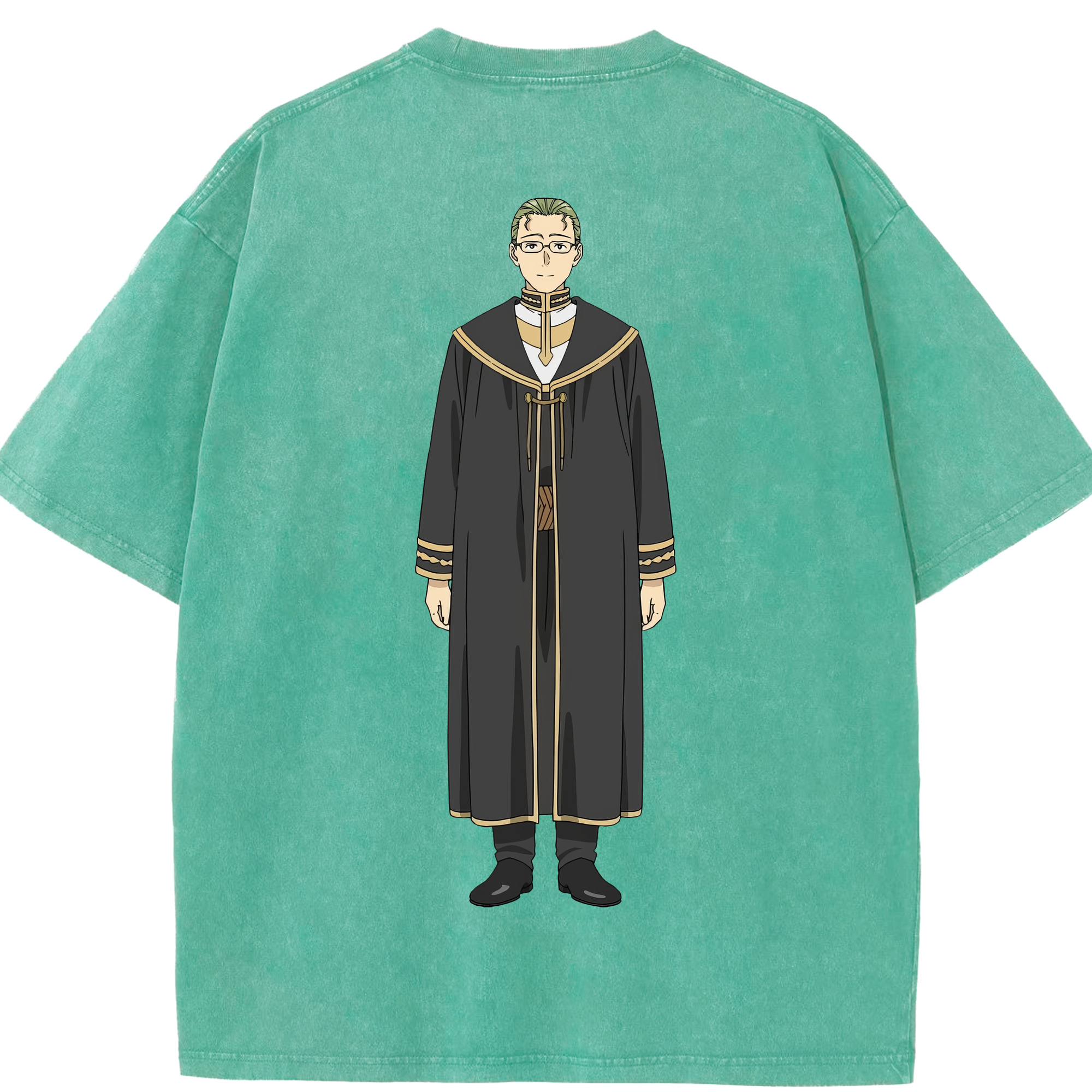 （画像用） 葬送のフリーレン Frieren 綿100% ヴィンテージ風 半袖Tシャツ（背面プリント）
